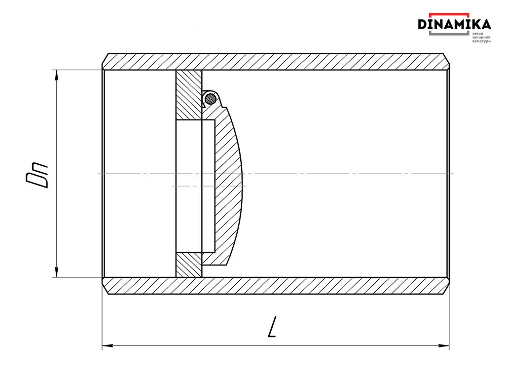 Обратный клапан 19нж38нж Ду350 под приварку